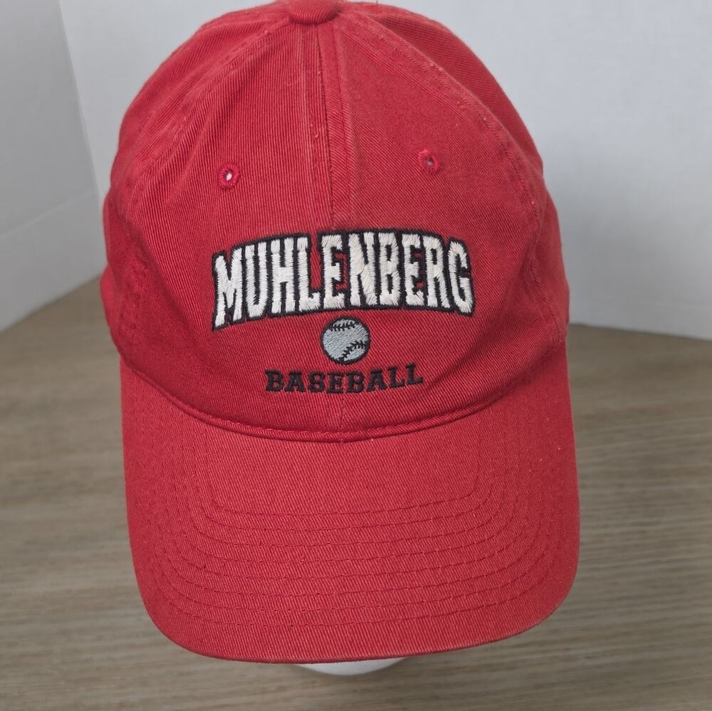 Legacy Muhlenberg College Mules Baseball Red Adjustable Cap Hat